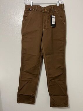 Carhartt FR Flame Resistant Work Brown Utility Carpenter Workwear Heavy Duty